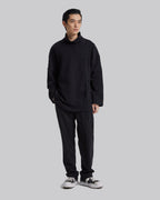 Cinched Side High-Neck Sweatshirt - Black, S image
