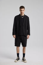 Black Linen Blazer - Black, L image