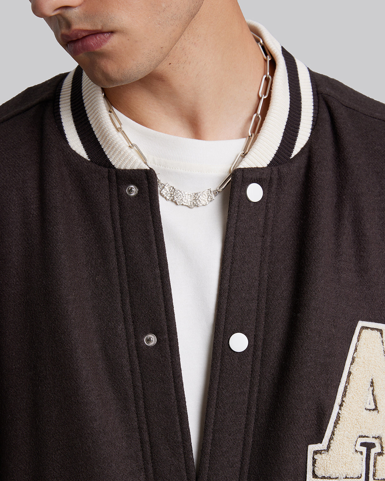 Woolen Varsity Jacket image 3