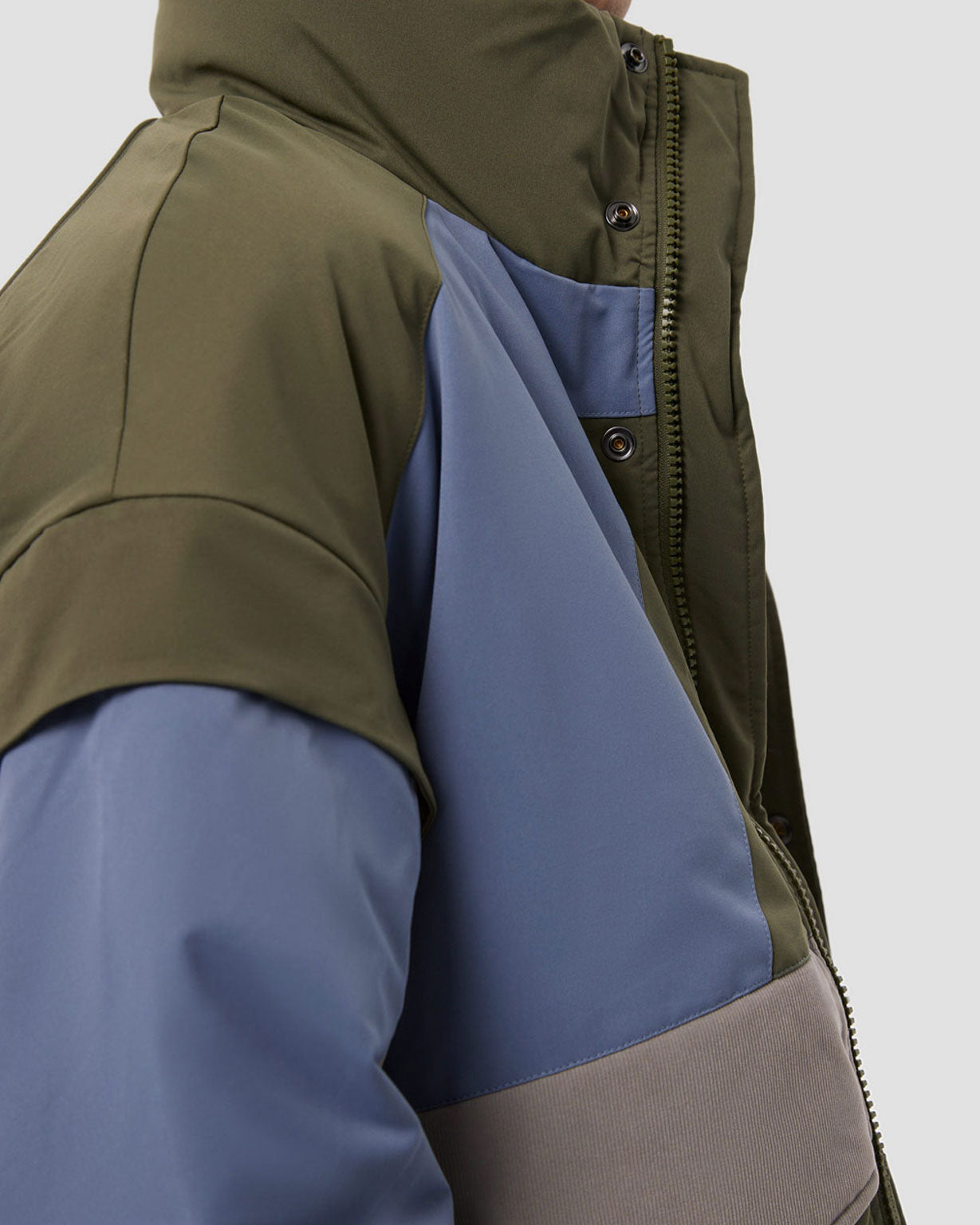 Geometric Patchwork Puffer Jacket image 4