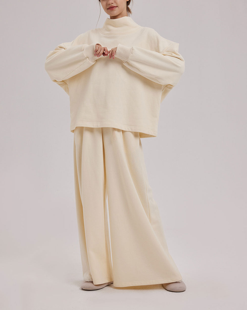 Leisure Slouchy Set - Ivory, S image