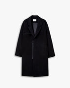 Zip Front Wool Long Coat image 0