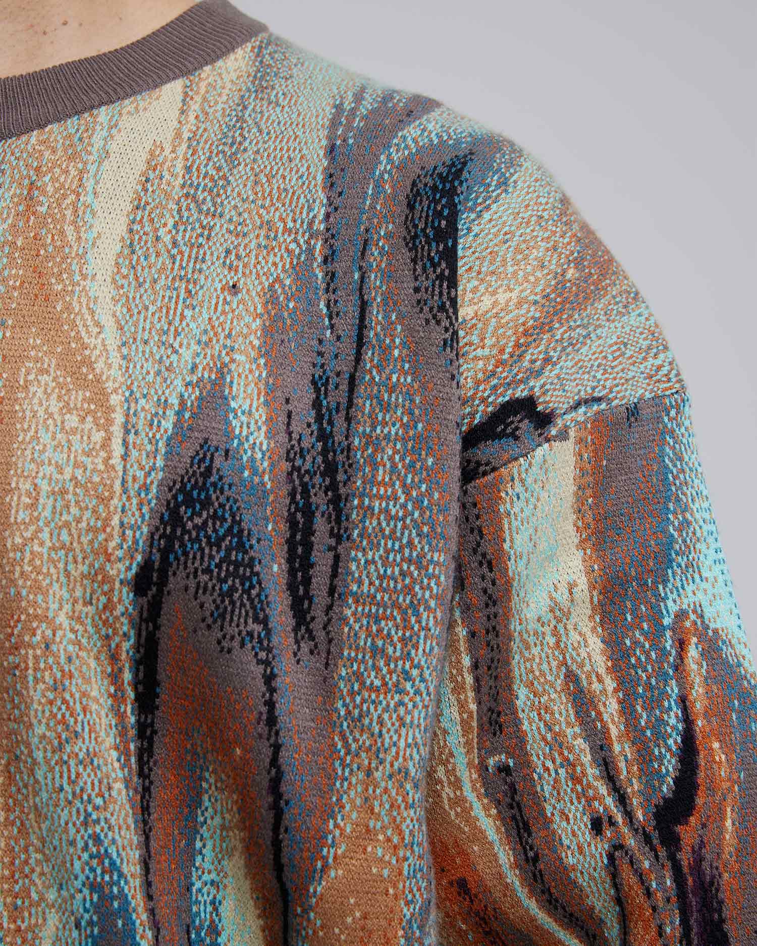 1 × Fluid-Art Graphics Ribbed Sweater image 4
