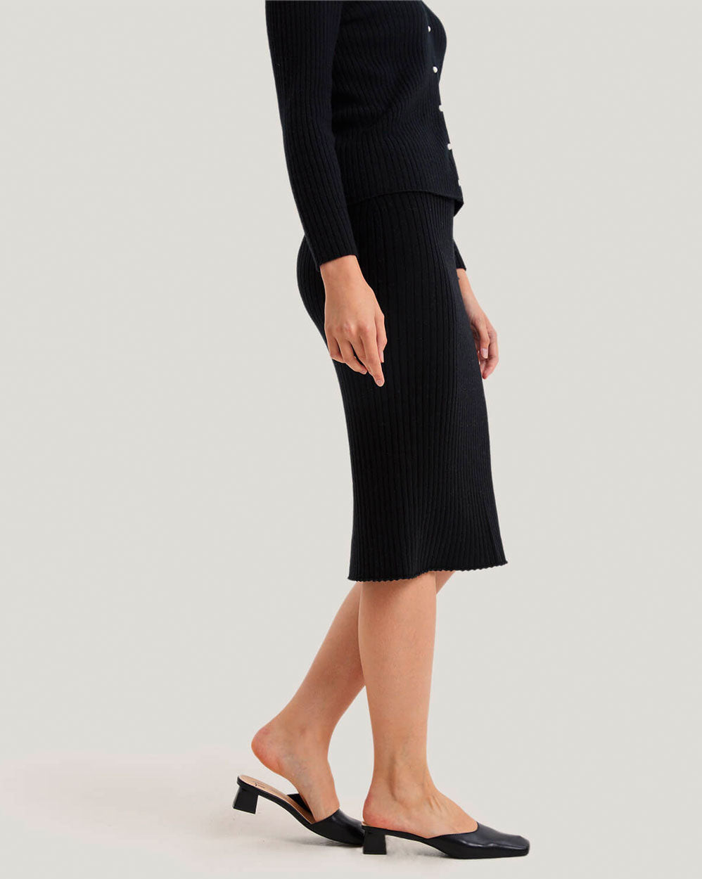 Tailored 100% Wool Skirt image 2