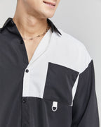 Two-Tone Patchwork Shirt image 6