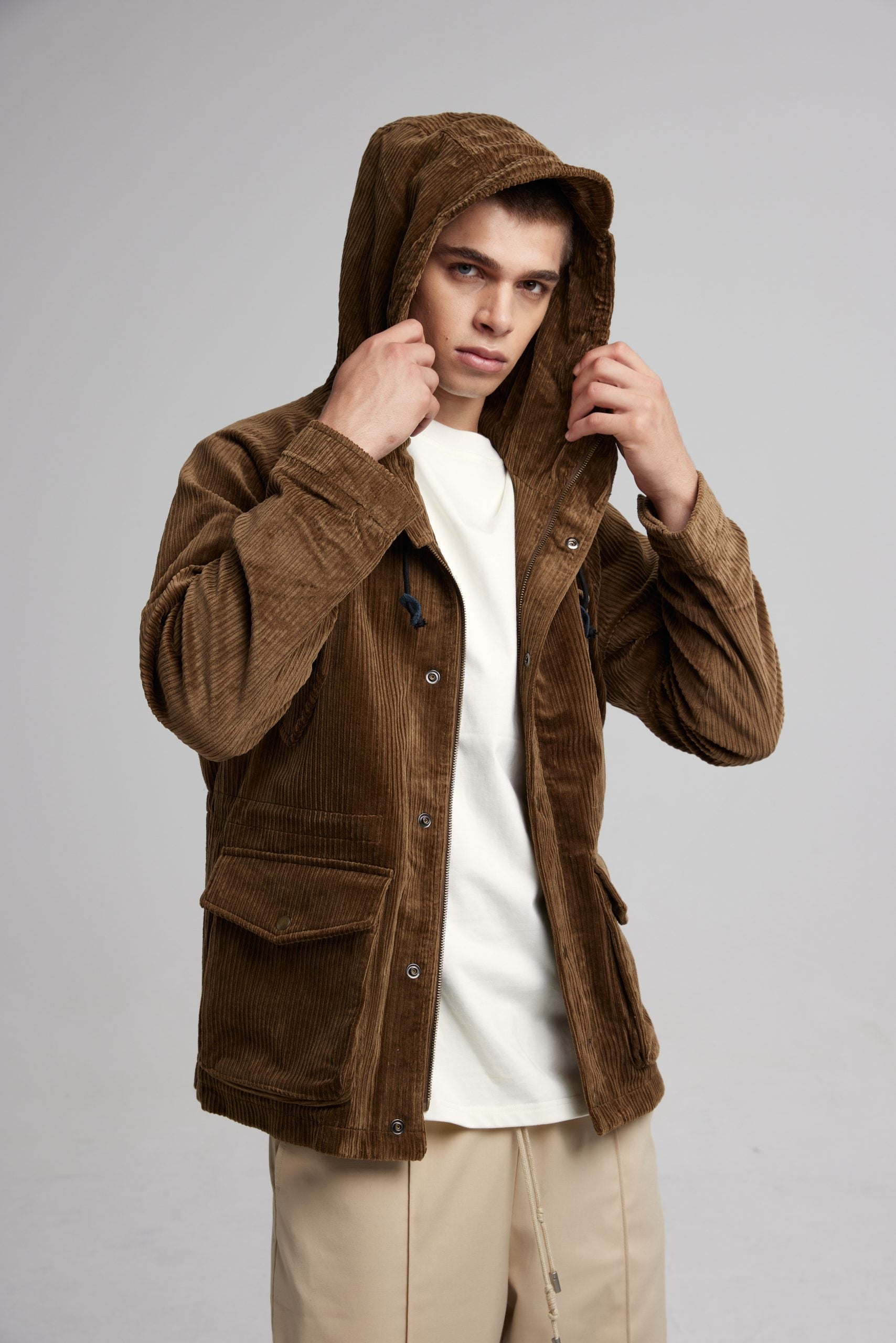 Corduroy Hooded Jacket image 1
