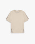 Paneled Basic T-Shirt - Beige, S image