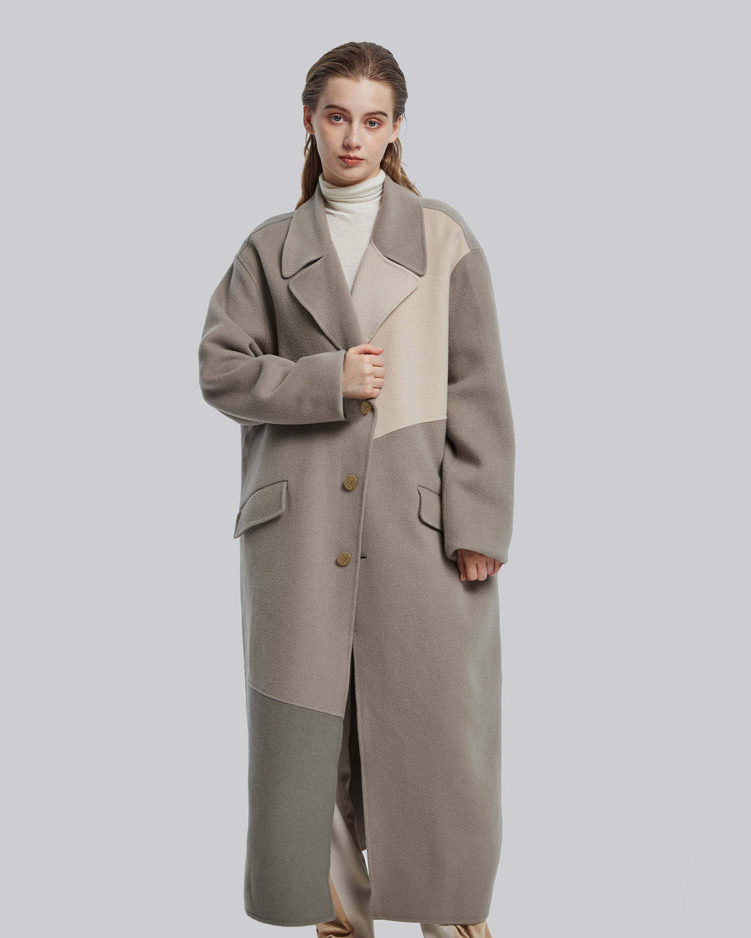 Pure Wool Coat in Three Colors image 1