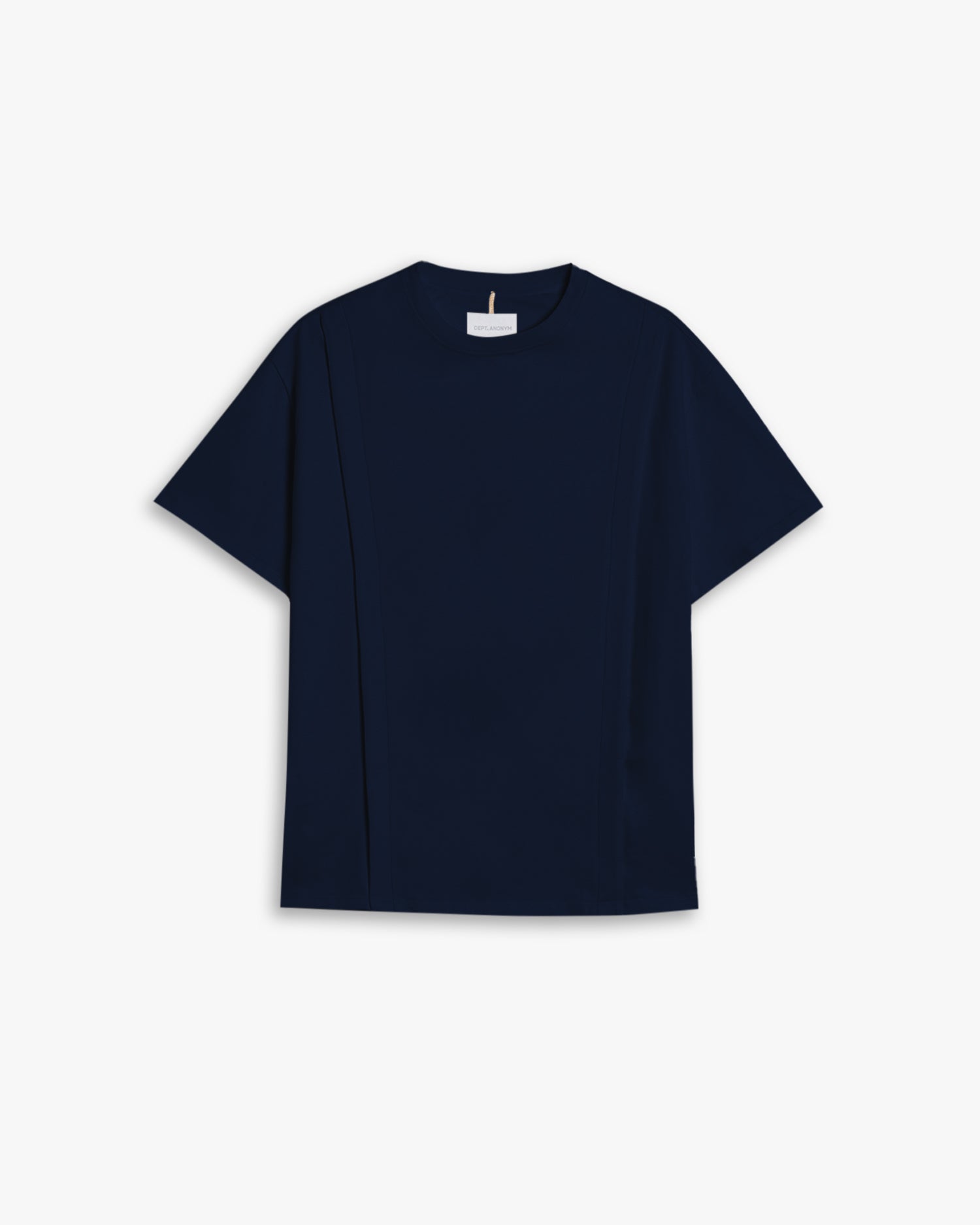 Paneled Long T-Shirt With Graphics - Midnight blue, M image