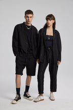 Black Linen Blazer image 4