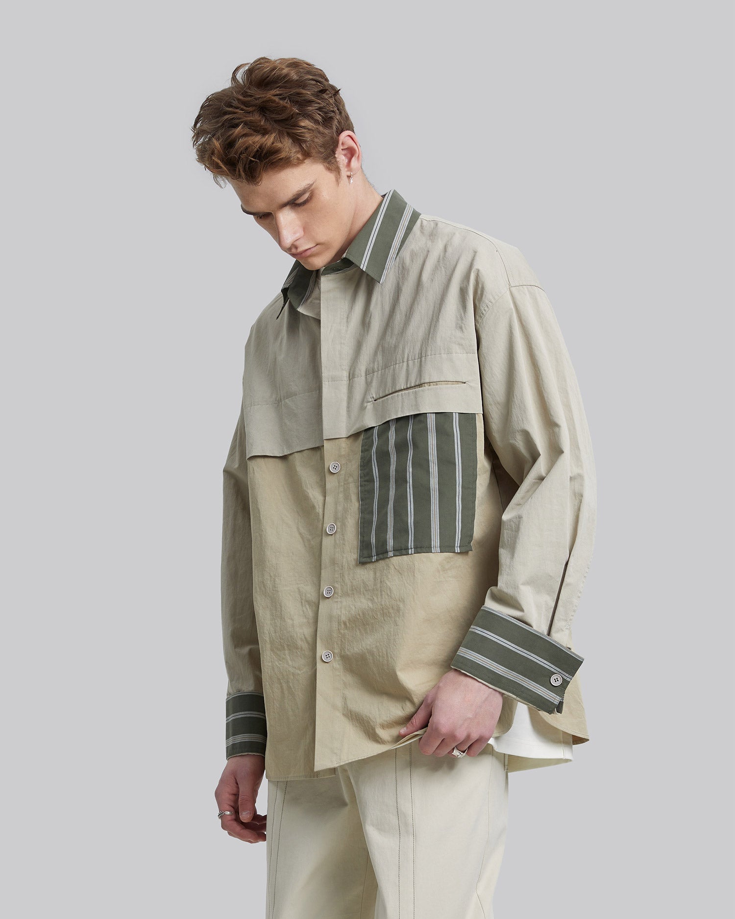 Patchwork Outer-Shirt image 5