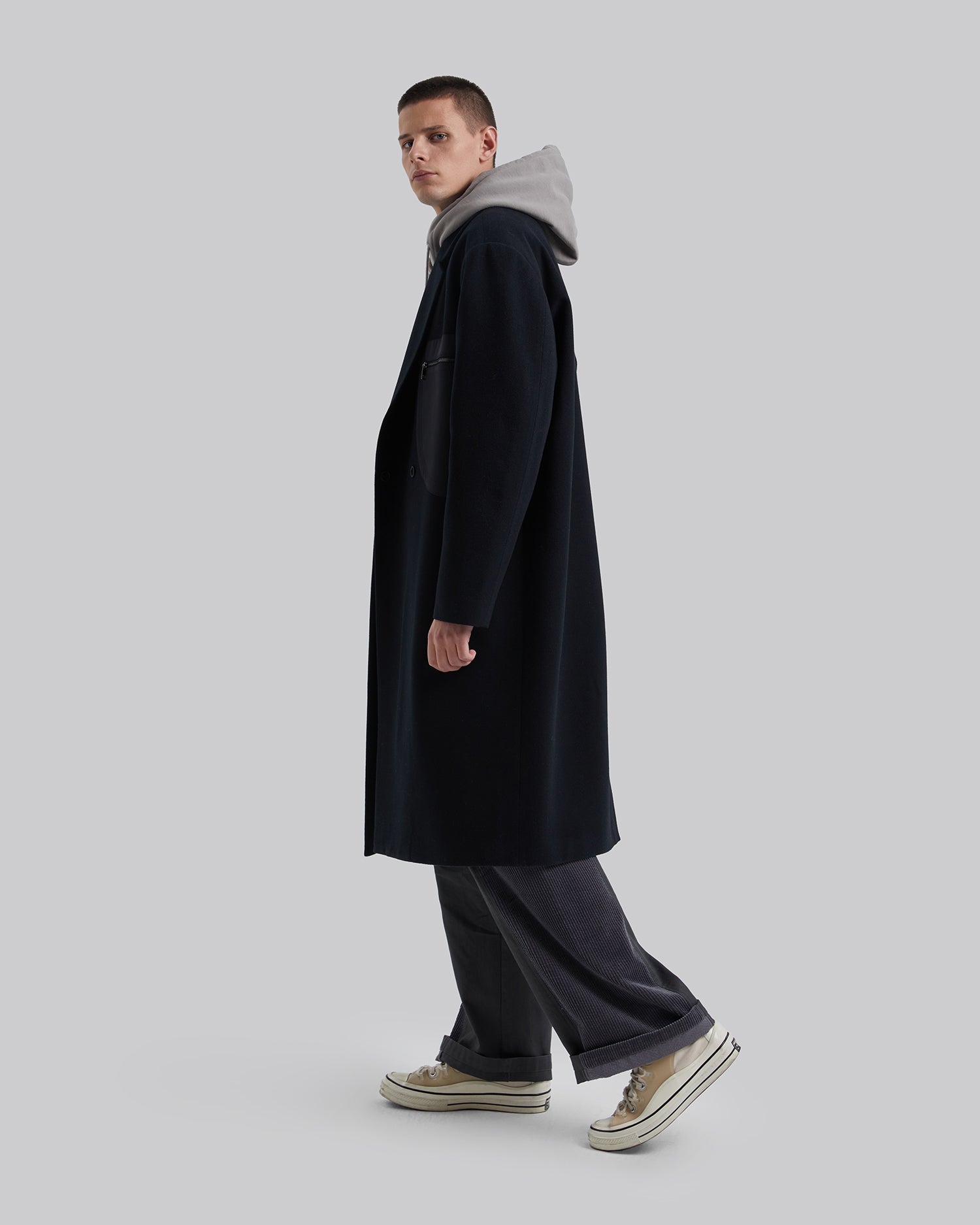 Patch Pocket Wool Coat image 4