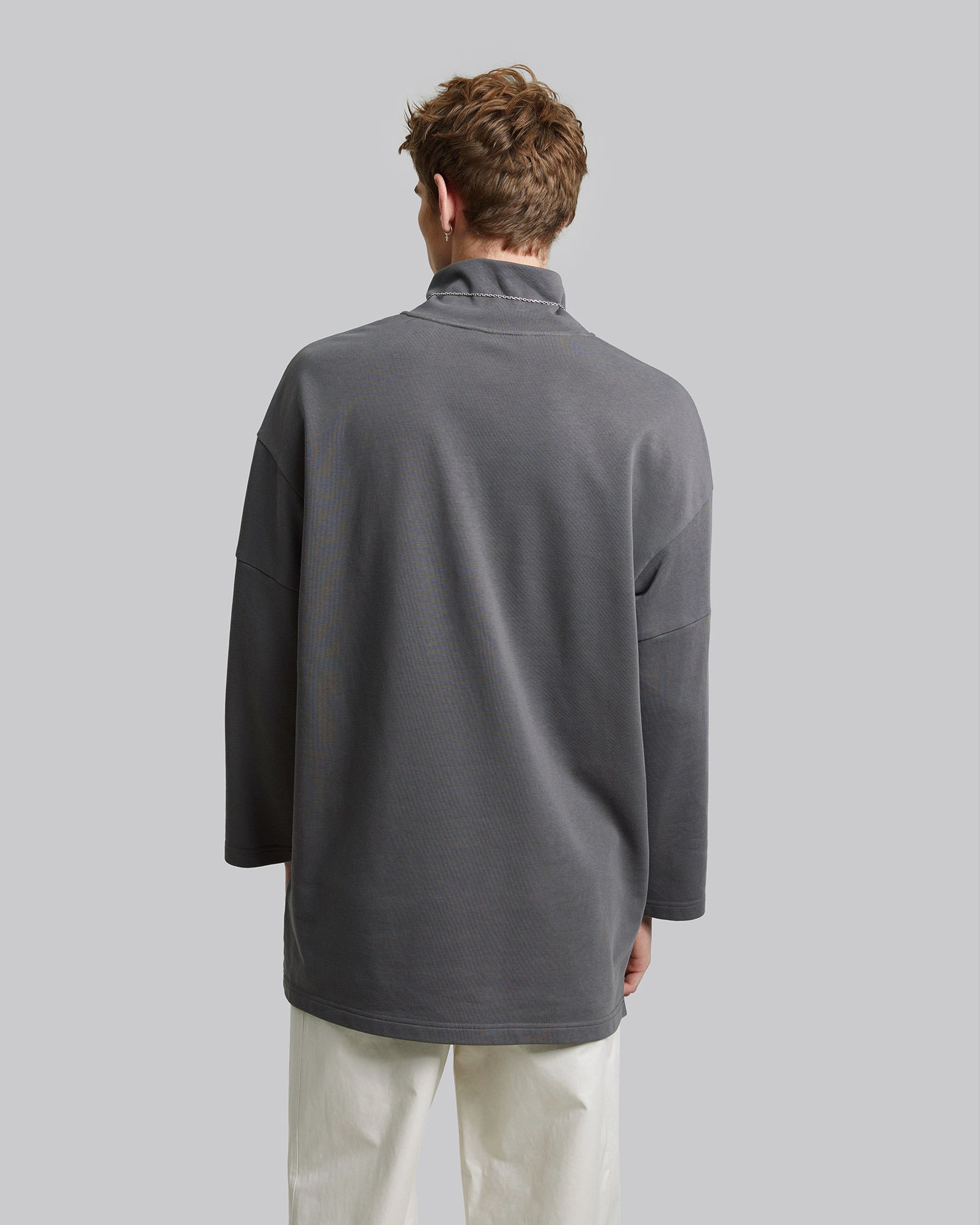High Neck Asymmetric Sweatshirt image 4