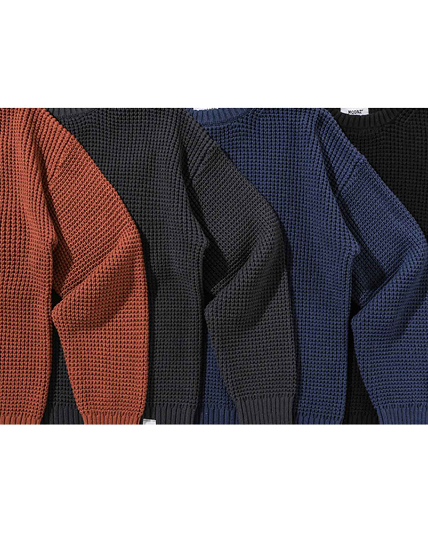 Waffle Crewneck Knit Jumper image 3