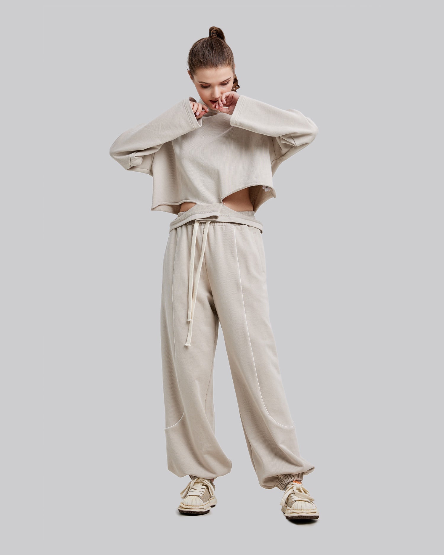 Deconstruct Cropped Sweatshirt image 2