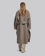 Single Buttoned Belted Wool Coat image 3