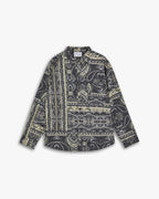 Gold &amp; Black Cotton Patterned Shirt image 6