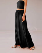 Cropped Strapless Top Set - Black, S image