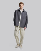 Essential Faux-Leather Shirt Jacket image 2