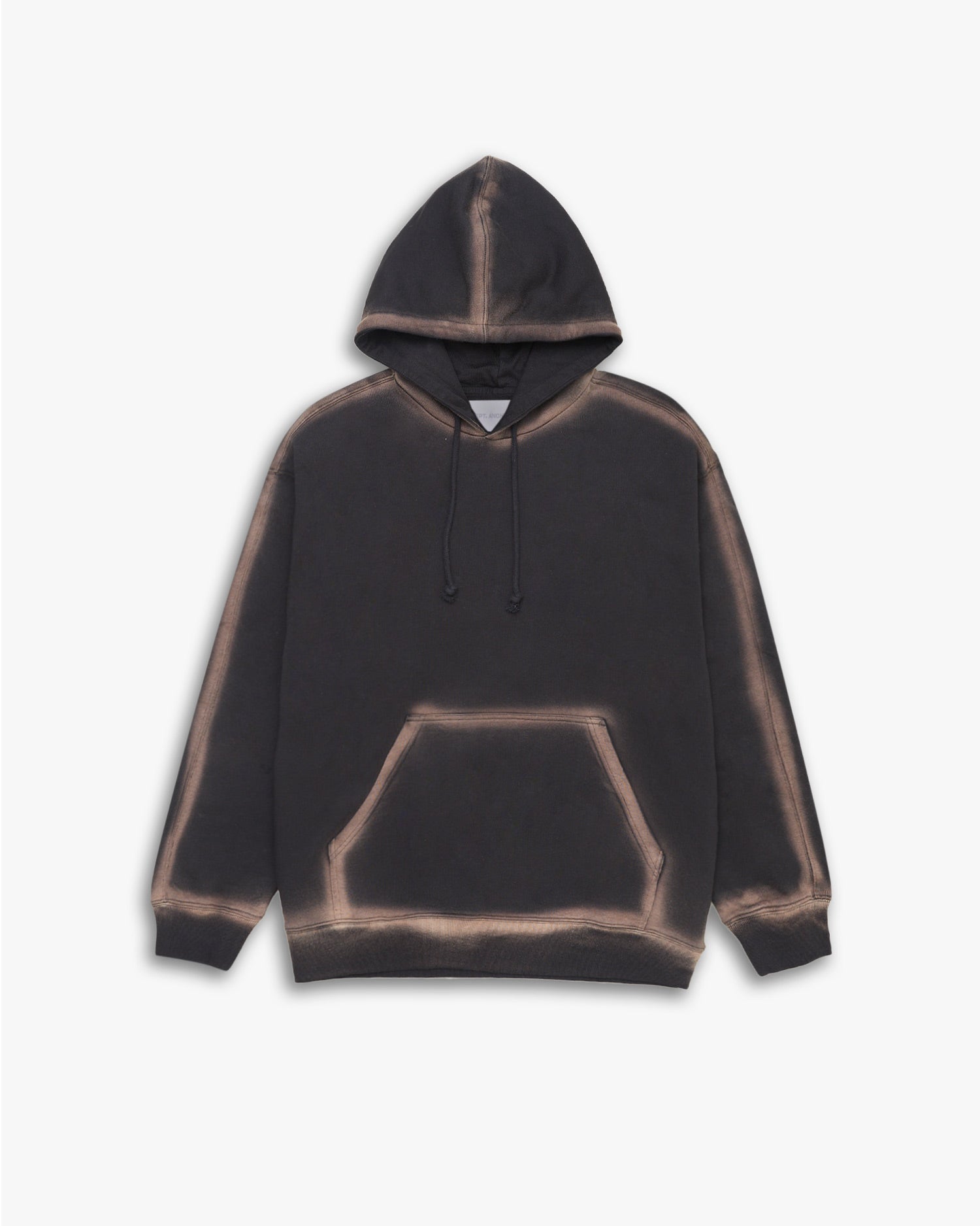 Black Hoodie With Dyed Patterns image 0