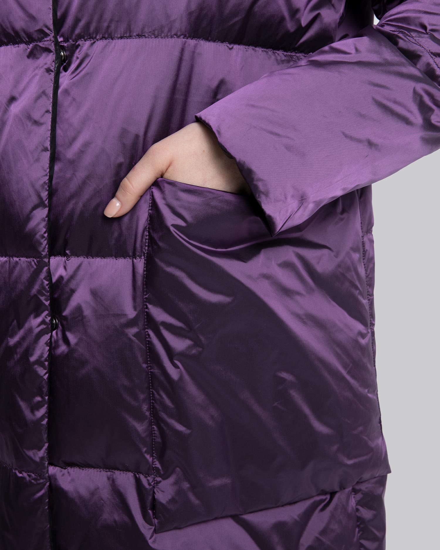 Calf-Length Hooded Jacket image 4