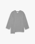 Paneled Long-Sleeve T-shirt - Grey, M image