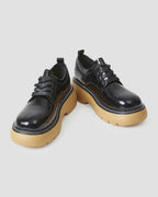 Oxford Platform Leather Loafers - Black, 10 image
