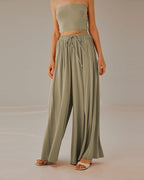 Cropped Strapless Top Set - Laurel, XL image