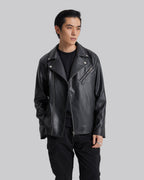 Faux-Leather Biker Jacket image 2