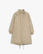 Cinched-Hem Long Puffer Jacket image 0