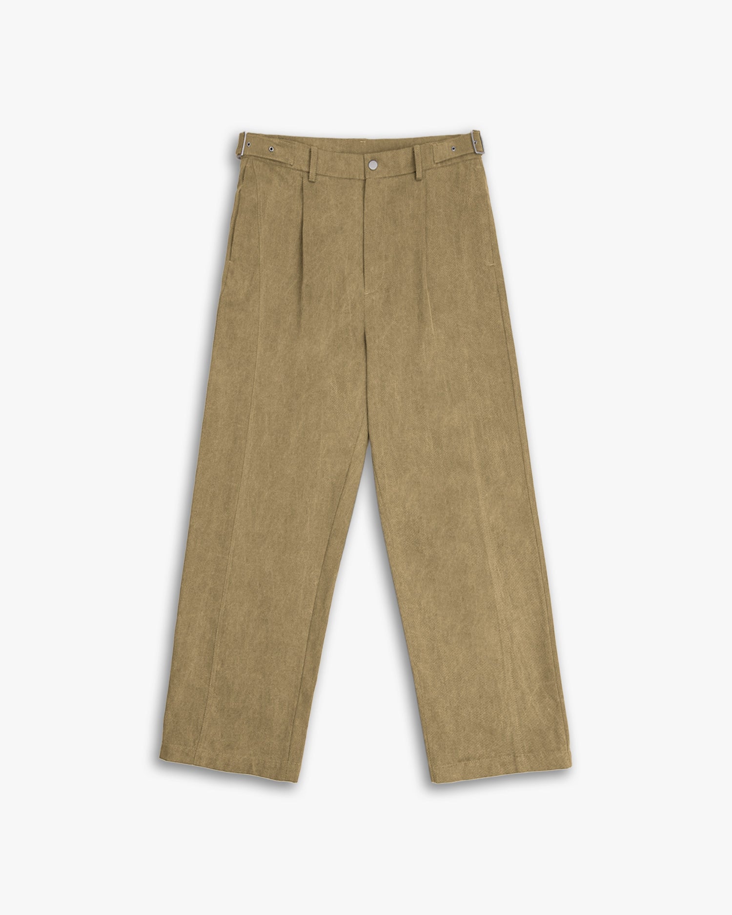 1 ×Cotton Tapered Pants - Light Khaki, XL image
