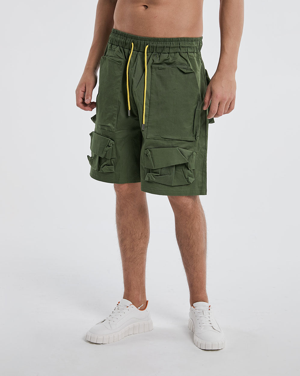 Oversized Workwear Shorts With Pockets image 2