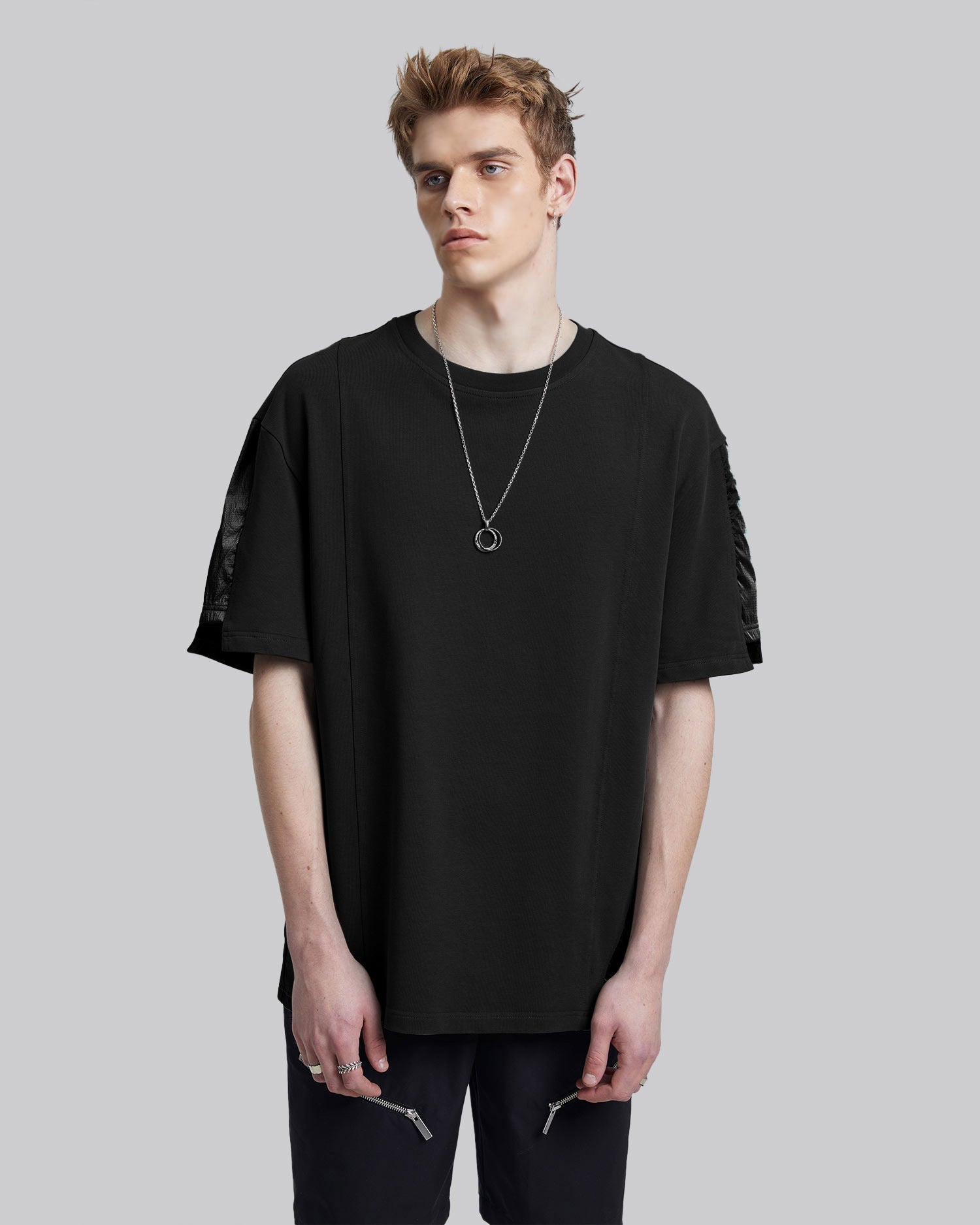 Paneled Basic T-Shirt image 1