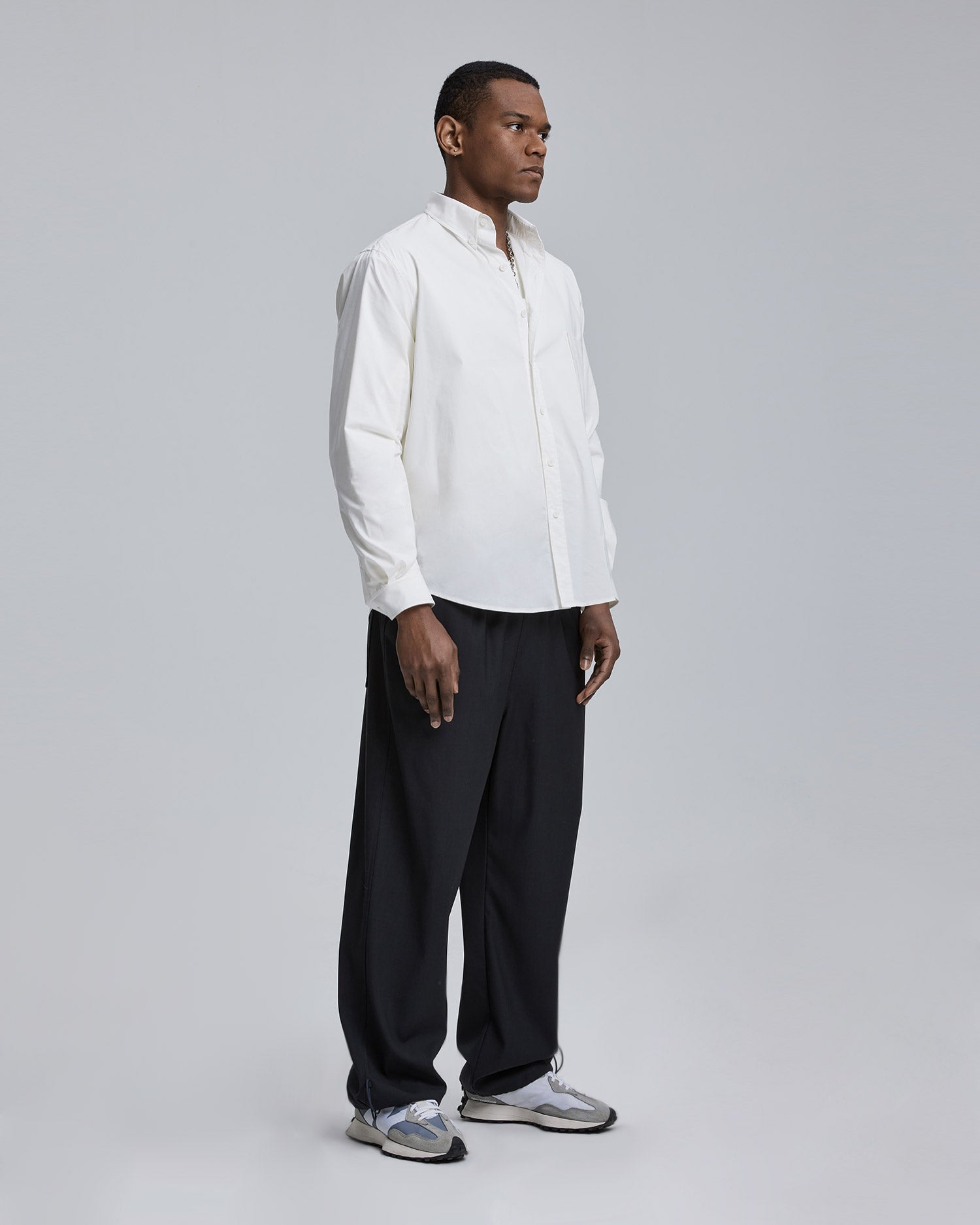 Plain Comfy Shirt - White, S image