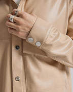Pristine Faux-Leather Outer-Shirt image 5
