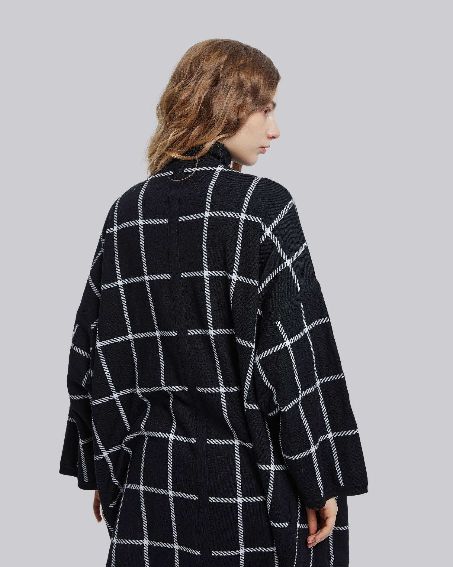 Check Pattern Long Coat image 4