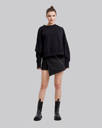 Zig-Zag Line Sweatshirt - Black, S image