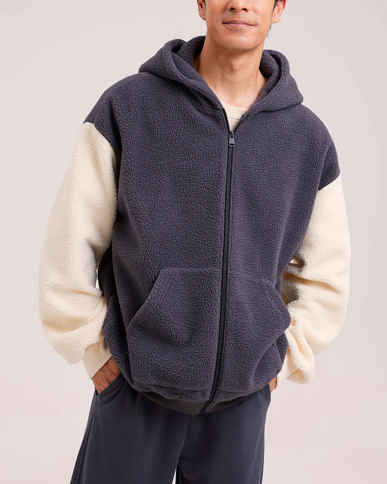 Fleece Hooded Terry Jacket image 1