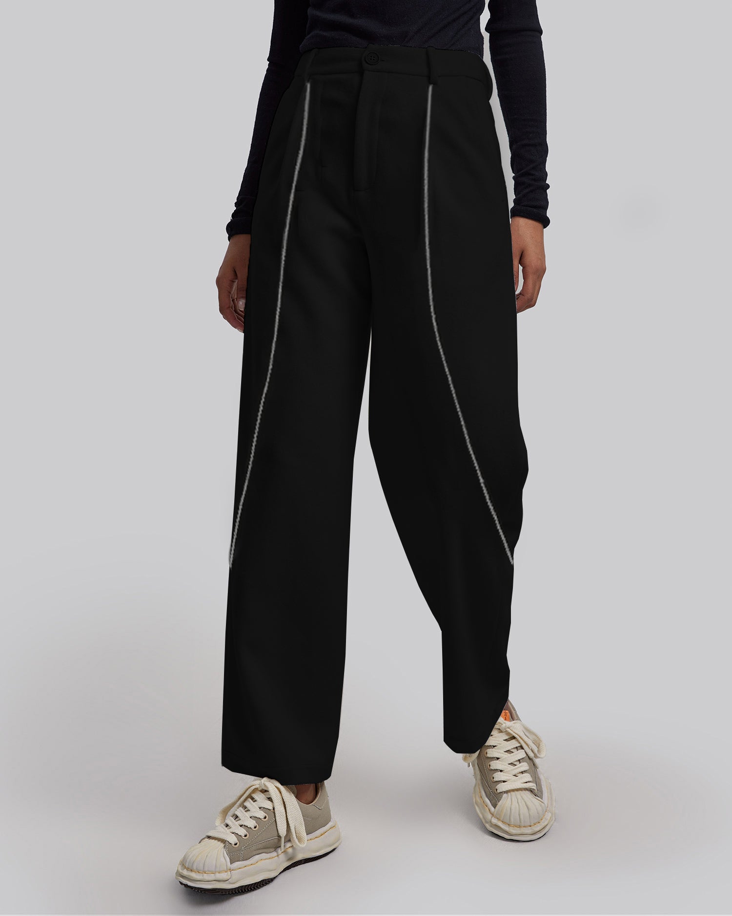 Black Wool Pants image 1