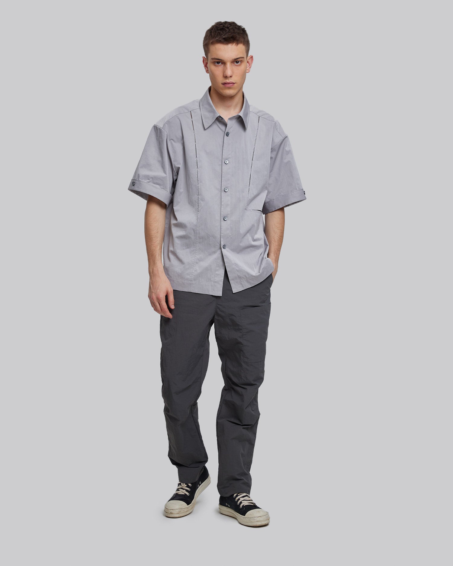 Breathable Nylon Paneled Shirt image 2
