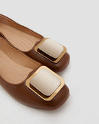 Square Buckle Flat Shoes image 4