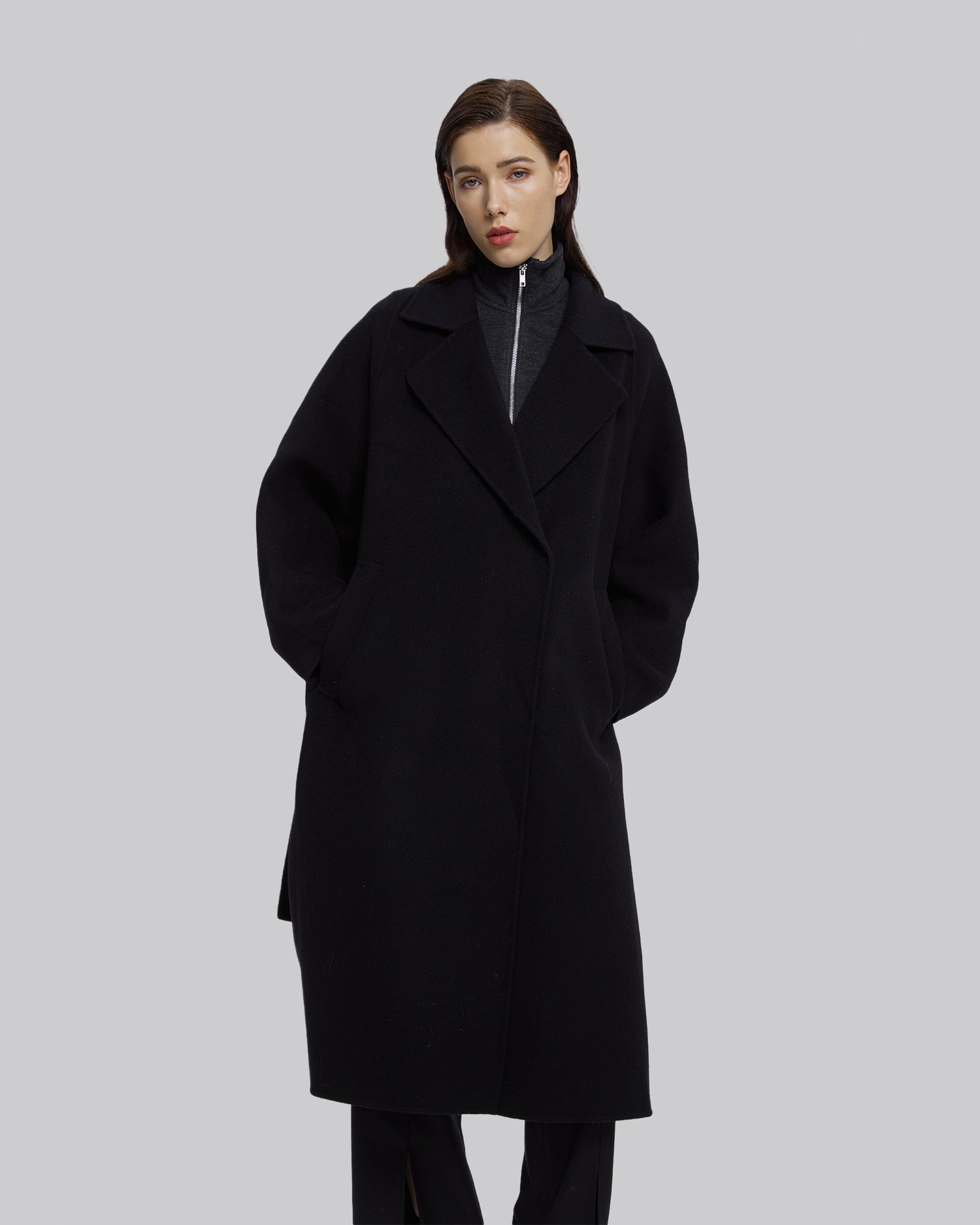 Wool Notched Lapel Coat image 1