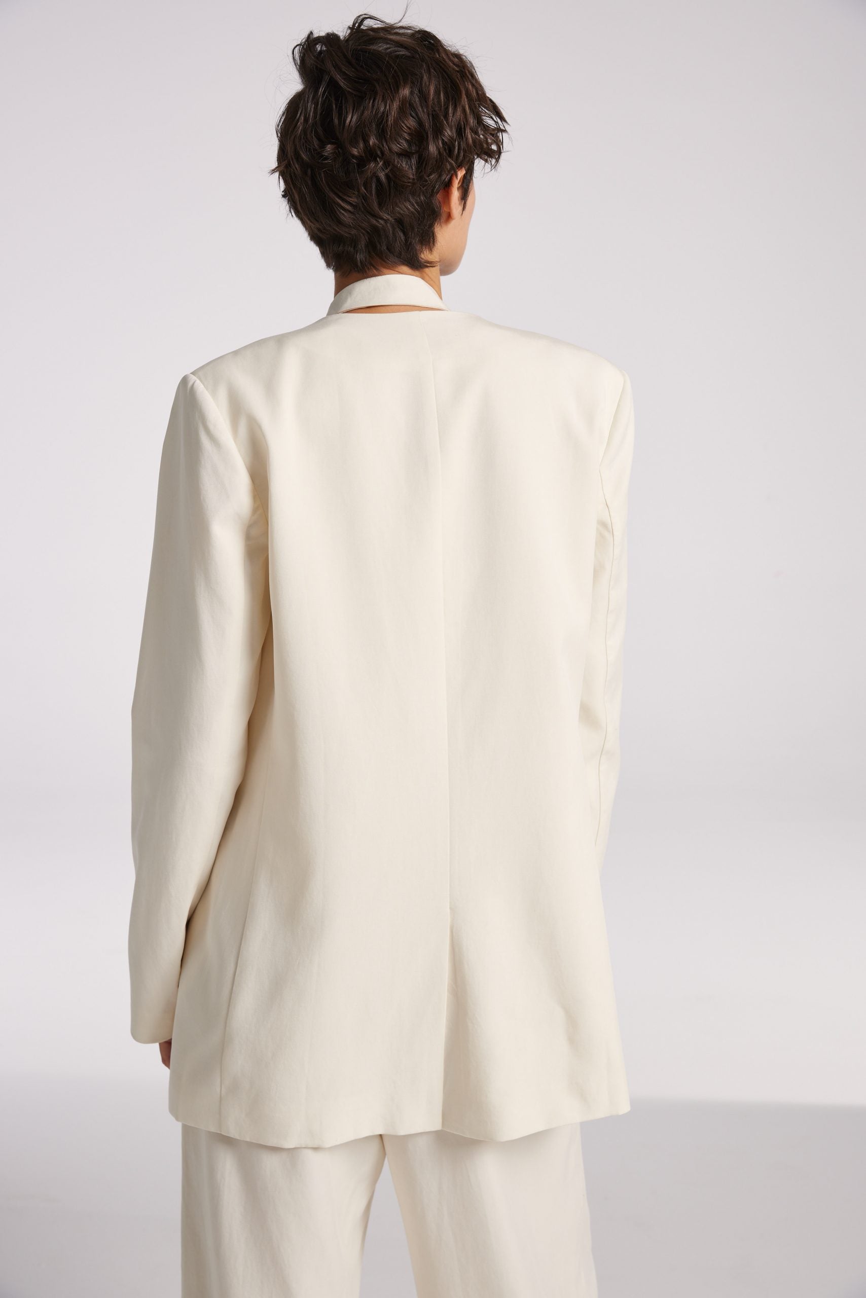 1 × Linen Layered Blazer image 3
