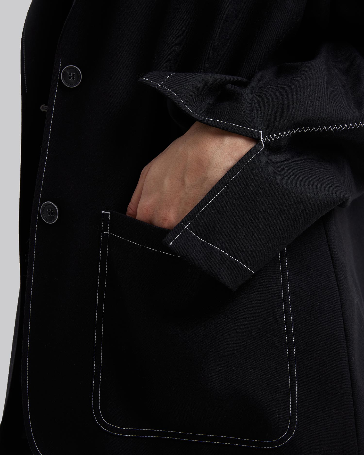 Black Boxy Jacket image 4