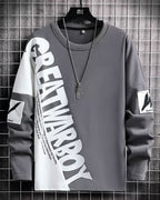 Misplaced Hem Crewneck Sweatshirt - Gray, XXXL image