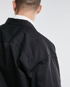 Black &amp; White Striped Patchwork Long-Sleeve Shirt image 5