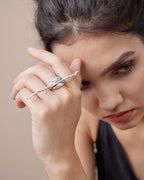 Silver Magic Wand Ring - Silver, 10 image