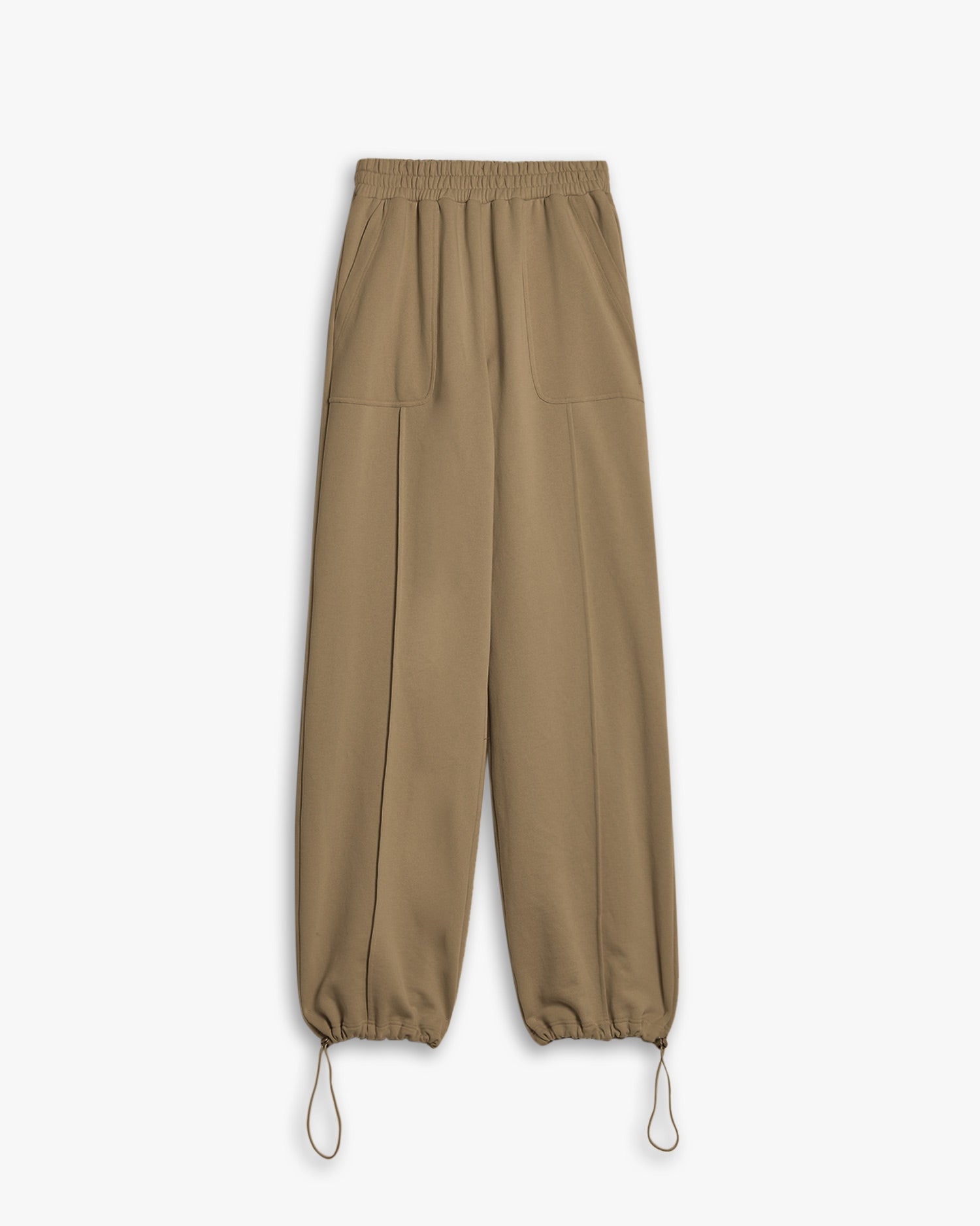 Pants with Decorative Stripes - Khaki, S image