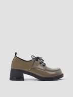 Croc-Effect Oxford Loafers image 7