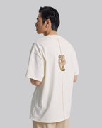 Paneled Long T-Shirt With Graphics image 1
